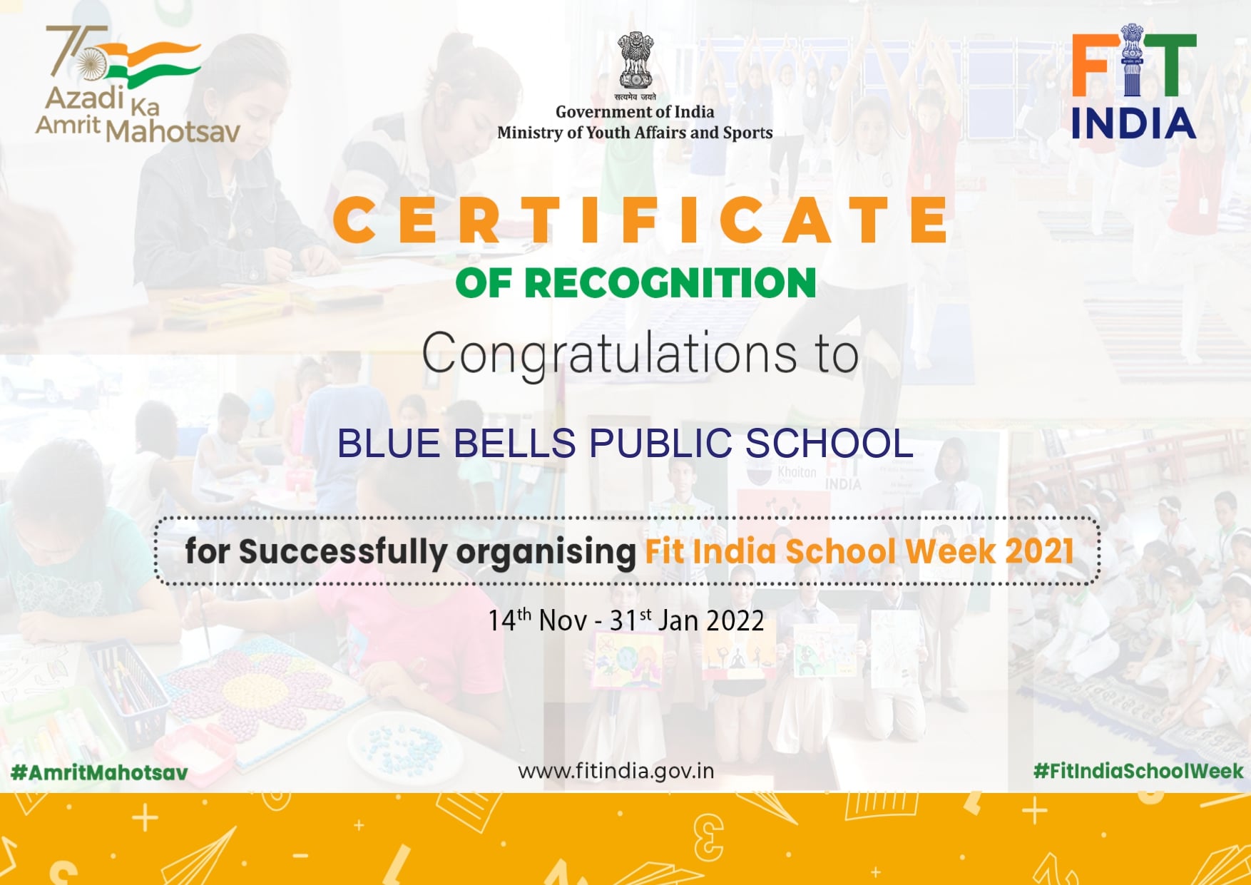 BBPS CELEBRATES FIT INDIA WEEK